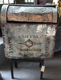 Royal Metal Coffee Box on Stand