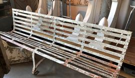 Vintage French Park Bench