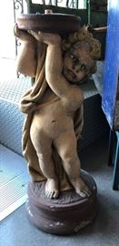 Concrete Cherub Statue (2) 