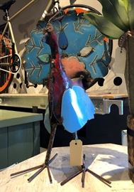 Recycled Metal Peacock