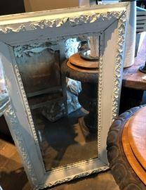 Vintage White Mirror