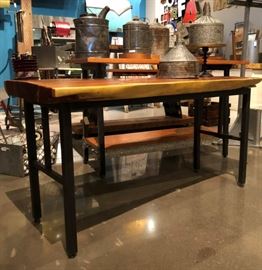 Solid Cedar Live Edge Table (orig Design by Owner) 