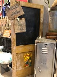 Vintage Door w Chalkboard Insert