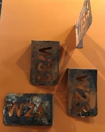 Vintage Factory Directional Signs