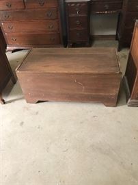 Vintage wood chest