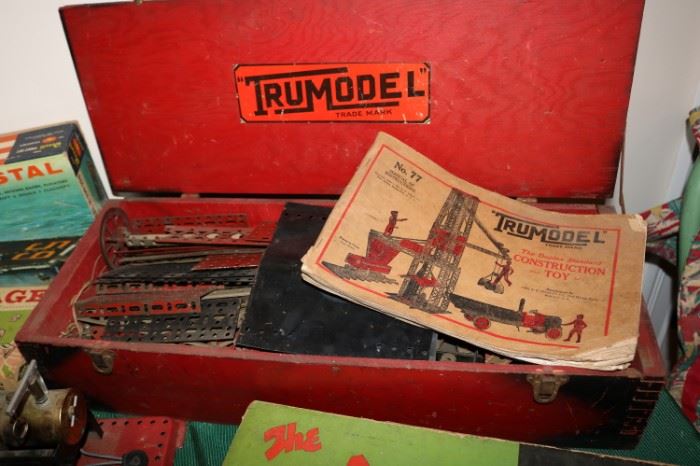 1928 ERECTOR SET TRUMODEL THE DUPLEX STANDARD CONSTRUCTION TOY