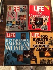 Life Magazine collection...Life Magazine January 1985: The Year in Pictures 1984 (122518)... Life Magazine The Constitution... Remarkable American Women...100 Events that shaped America