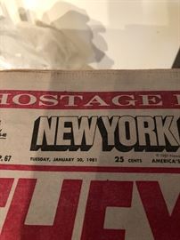 New York Post They're Free Tuesday, January 20, 1981