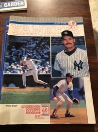 Yankees Wade Boggs Scorebook and Souvenir Program