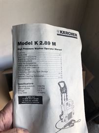 Karcher Power Washer Model K 2.89M