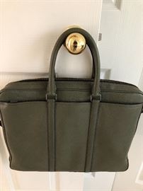 coach Lap top bag in leather