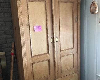 Antique pine armoire