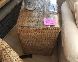 Thick wicker tables from Sante Fe NM