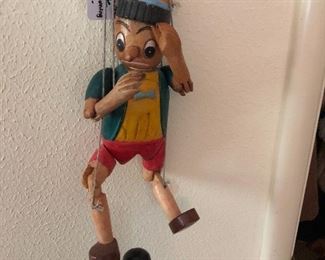 Collectible Pinnochio marionette