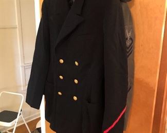 Navy and Army uniforms