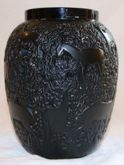 Lalique Biches Vase