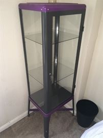 glass display metal frame 