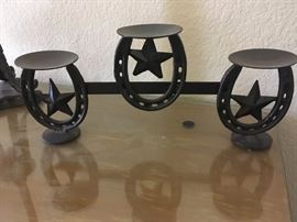 texas star candle holder
