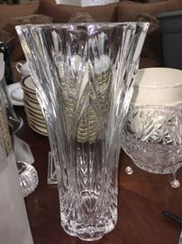 lead crystal vase