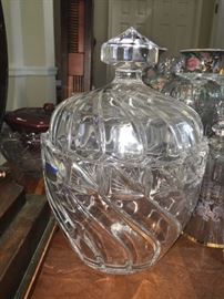 lead crystal ginger jar