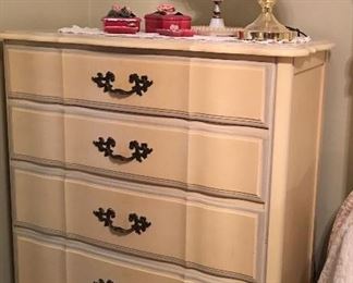 French Provencial Chest Of Drawers 