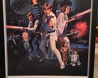 Star Wars Poster marked c1977 & c1993 