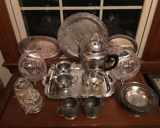Silverplate & Pewter Sets