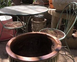 Smaller Patio Table Set for Two; Great Selection Of Planters & Plant Stands