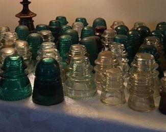 Vintage Glass Insulators - Hemingray & others. 