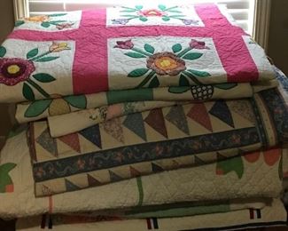 Many Hand Stitched Quilts (Quilt / Quilting)