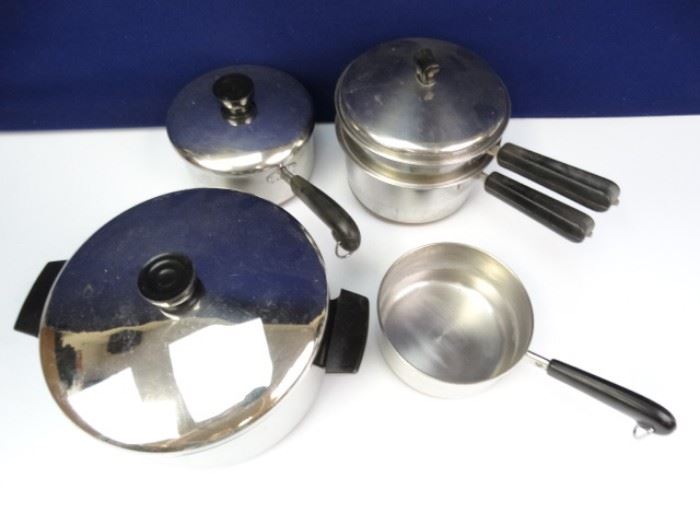 Assorted Aluminum and Steel Cookware