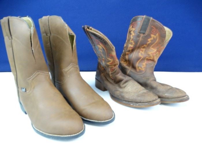 Brown Leather Cowboy Boots