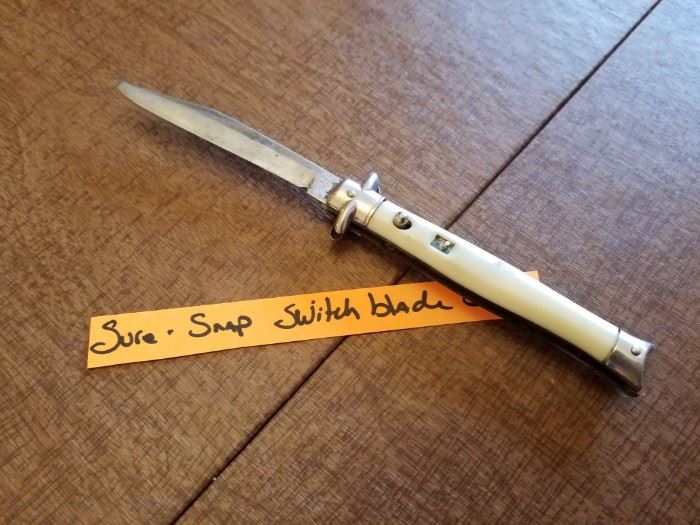 Sure snap switch blade