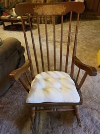 Wooden rocking chair