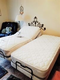 two twin electric beds