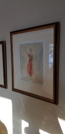 Oriental watercolor paintings