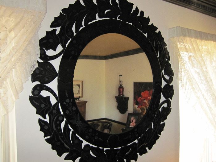 Large Round Decorative Wall Mirror