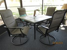 5 PC. OUTDOOR SET.. THEY PURCHASED IT LAST FALL AND NEVER EVER USED IT.. BRAND SPANKIN NEW... 