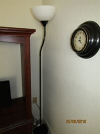 TALL STANDING CLOCK THAT THE TOP MOVES ANYWHERE YOU WANT IT TO GO.. REALLY A NEAT PIECE
