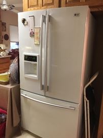 Full view of the LG French Door Refrigerator 
