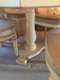 The table leg detail