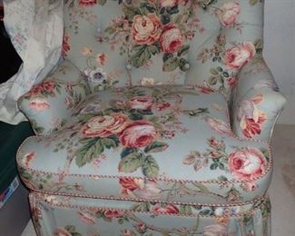 FLORAL SIDE CHAIR