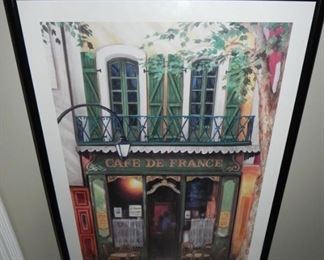 FRAMED STREET SCENE FRANCE