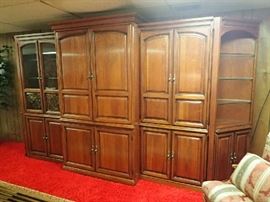 Beautiful Harden Entertainment Piece-5 Individual Pieces that Attach Together or Stand Alone.