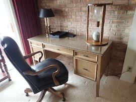 Thomasville Desk. Bradington Young Office Chair.