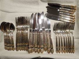 Towle 1970 Danish Baroque Sterling Silver with Gold Overlay
