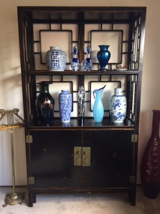 Asian motif Display Cabinet