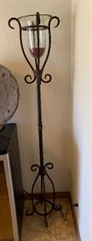 Iron Glass Floor Lamp