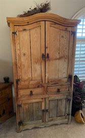	Rustic Mexican Armoire AS-IS	79x44x24.5in	HxWxD