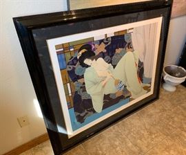 *Signed* Haruyo Mortia NATSU No YO II Serigraph Numbered Painting NATSU No YO II 53Wx46inH